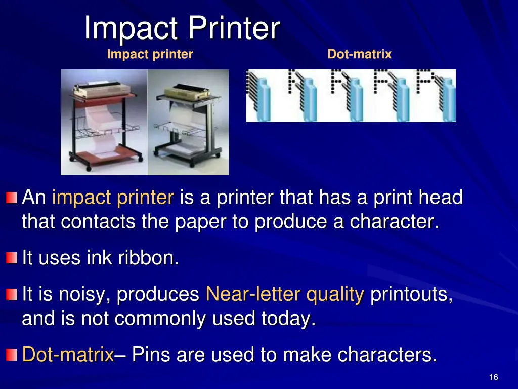 impact printer