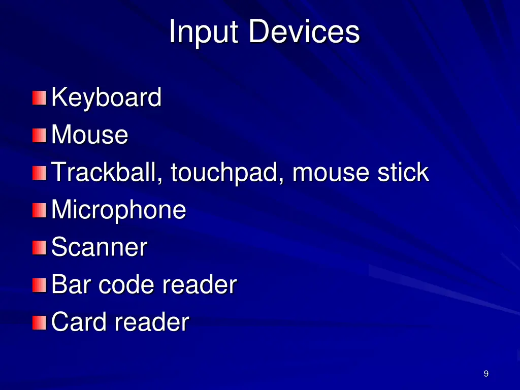 input devices