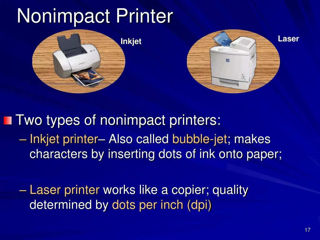 nonimpact printer