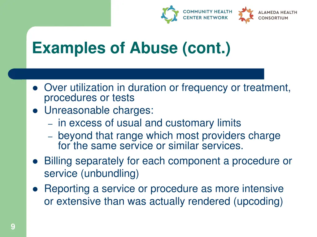 examples of abuse cont