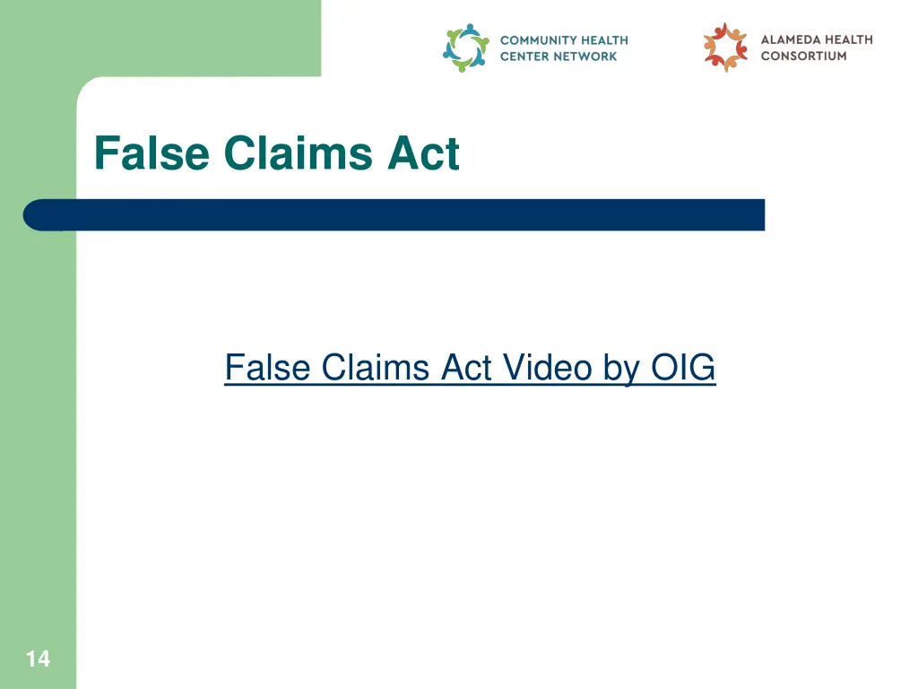 false claims act 1