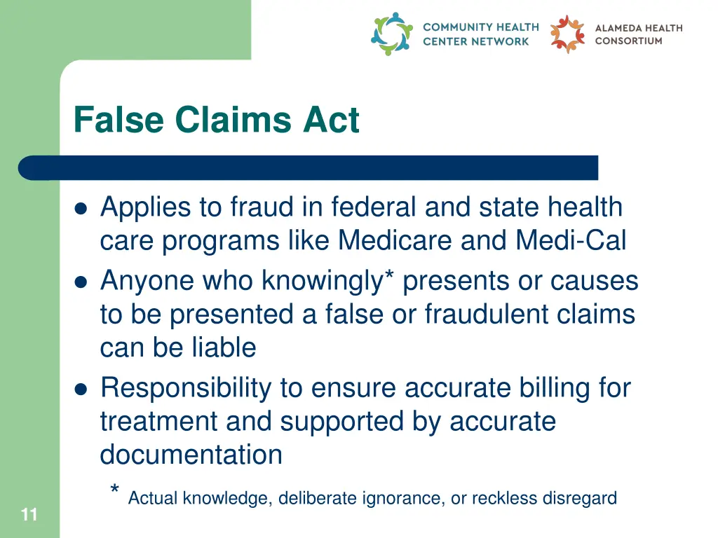 false claims act