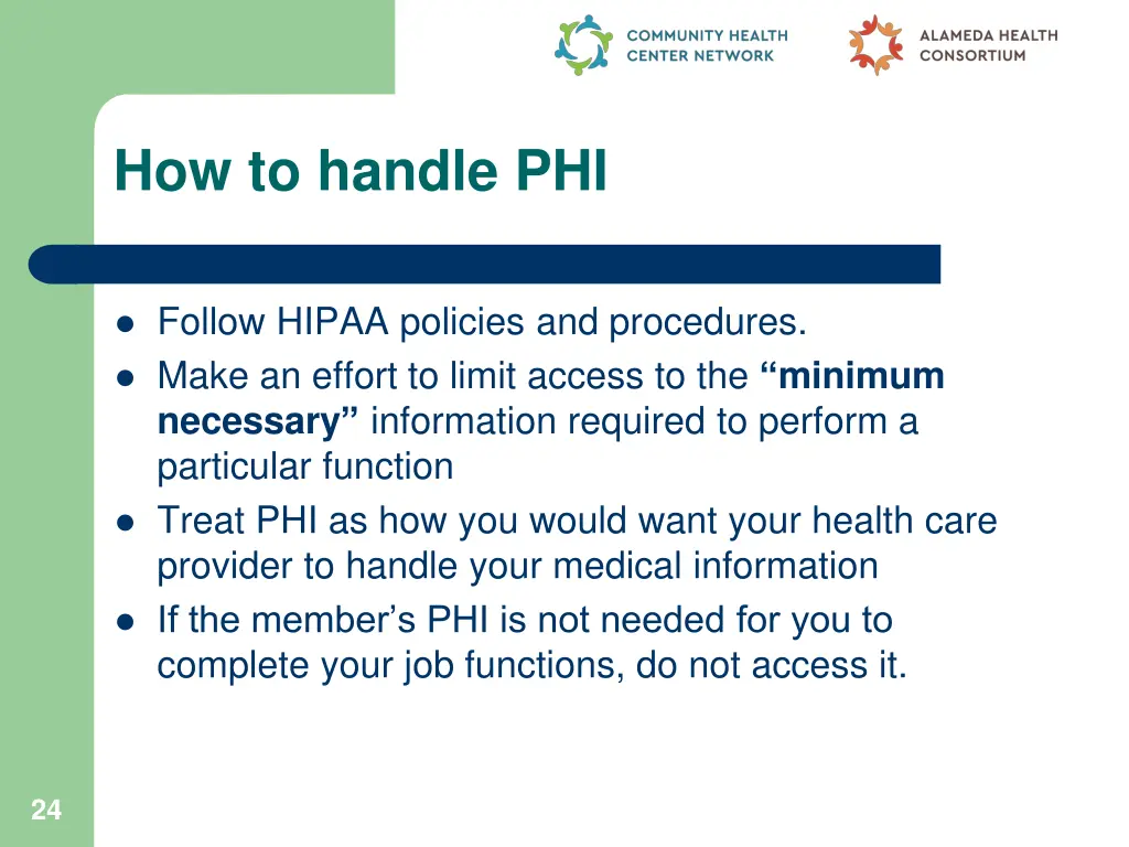how to handle phi