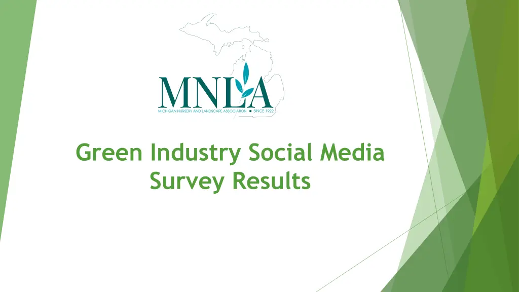 green industry social media survey results