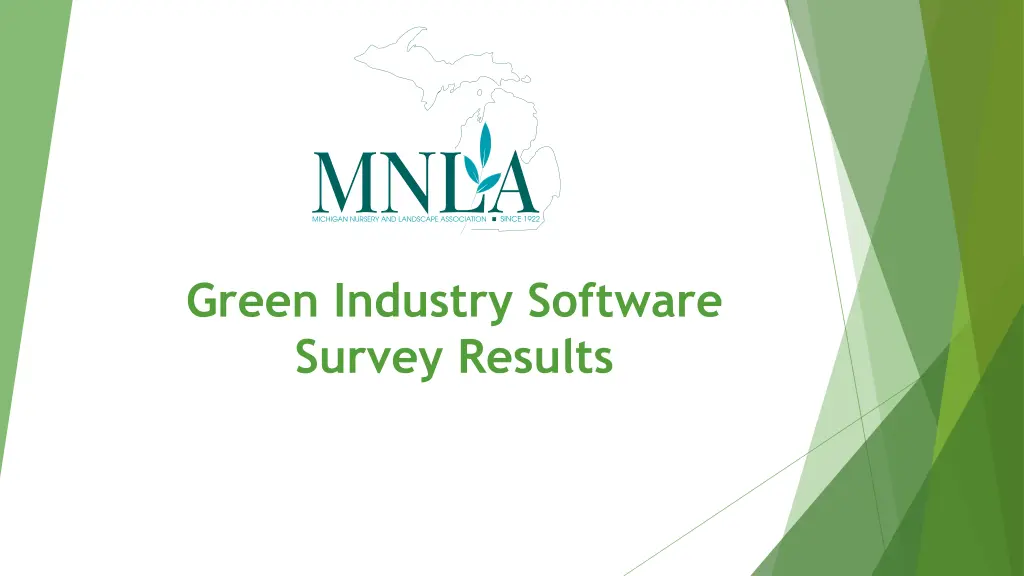 green industry software survey results