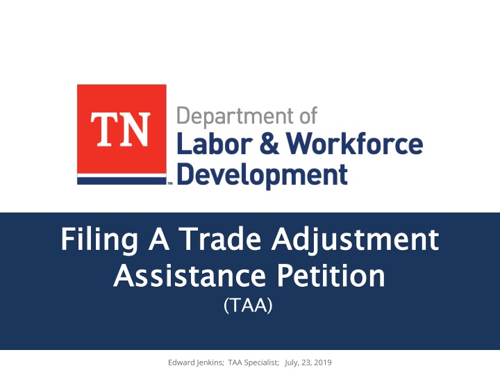 filing a trade adjustment assistance petition taa