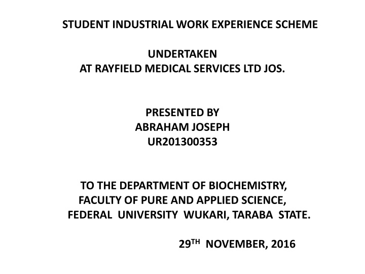 student industrial work experience scheme