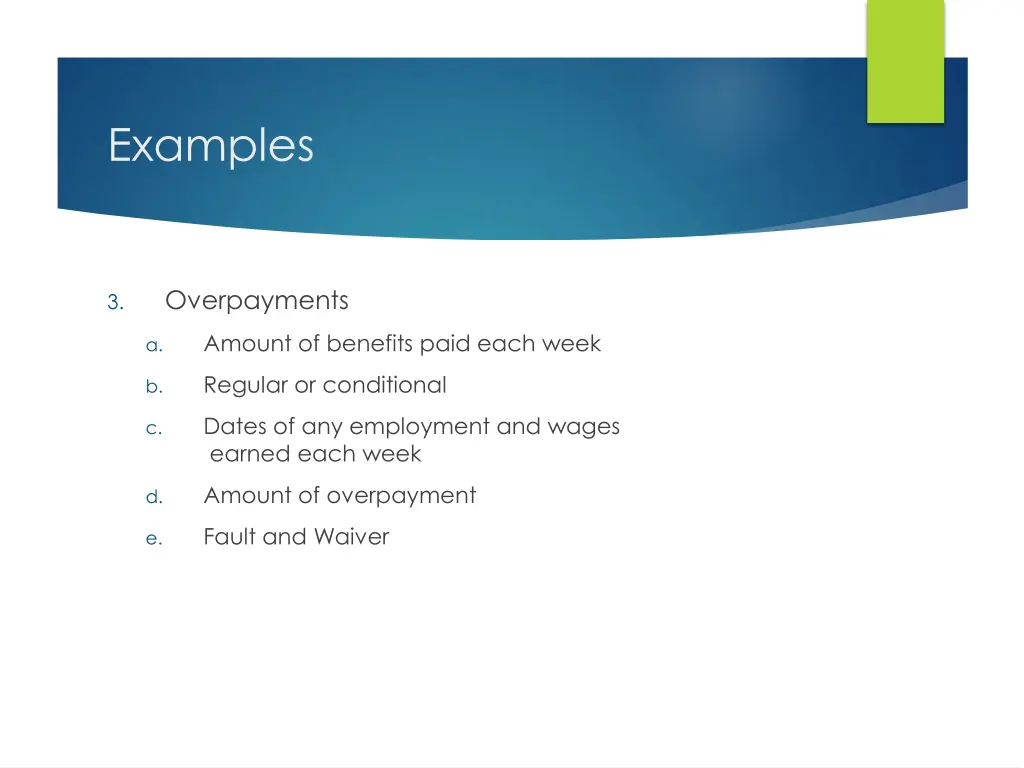 examples 3