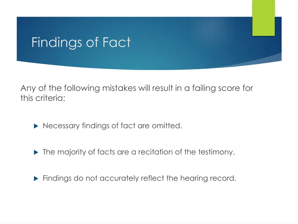 findings of fact 1
