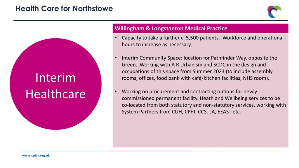 health care for northstowe 2