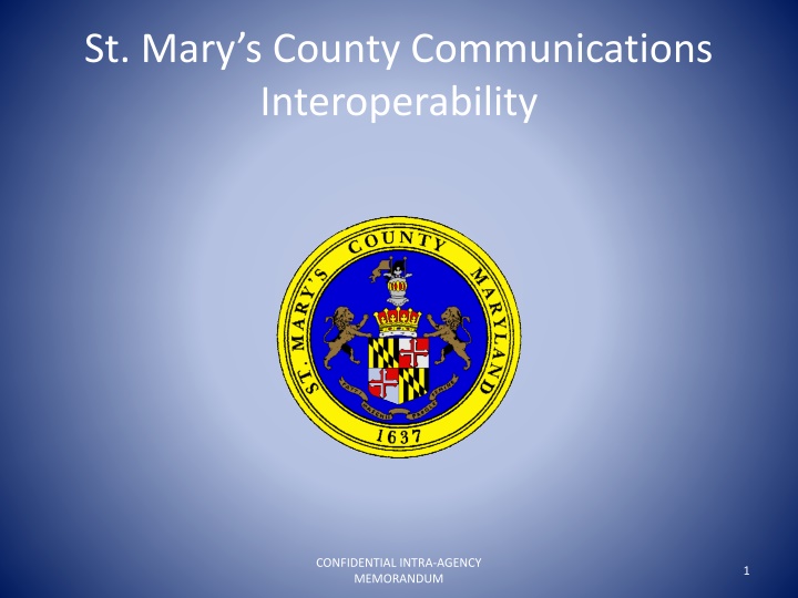 st mary s county communications interoperability