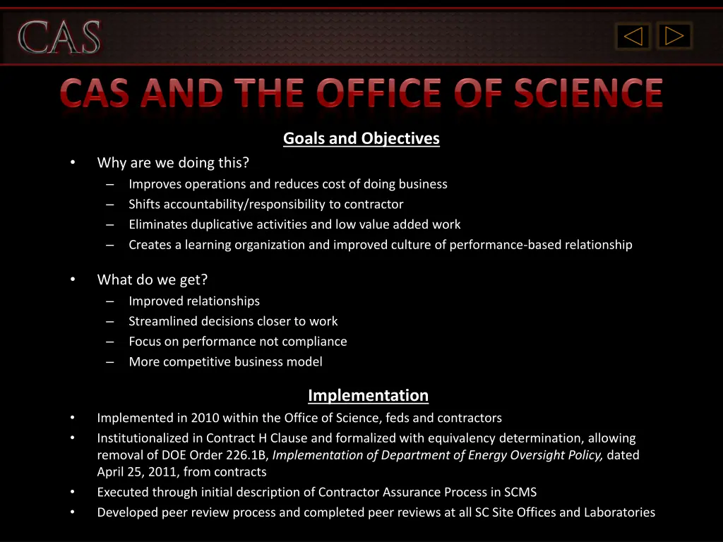 goals and objectives