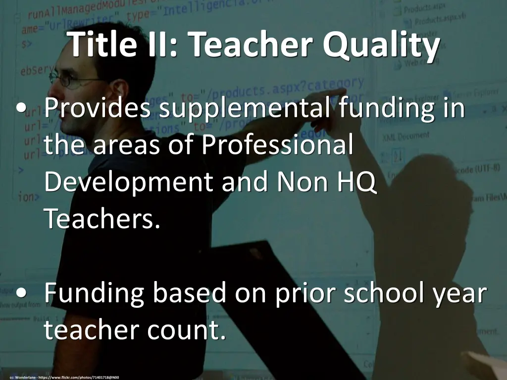 title ii teacher quality