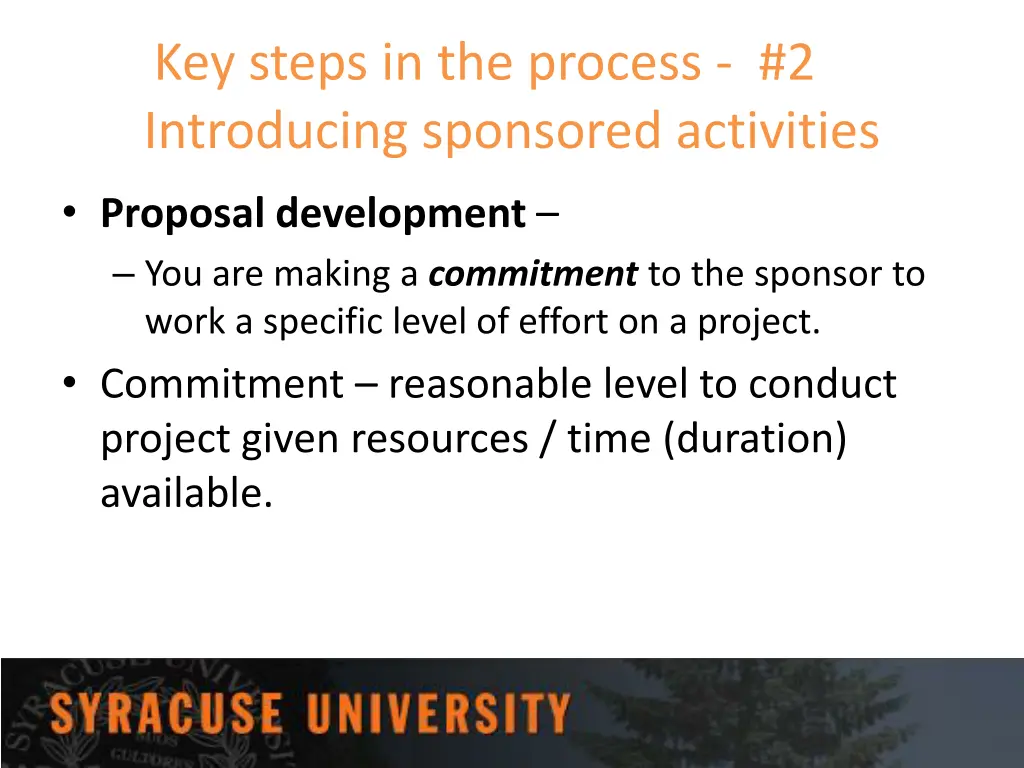 key steps in the process 2 introducing sponsored