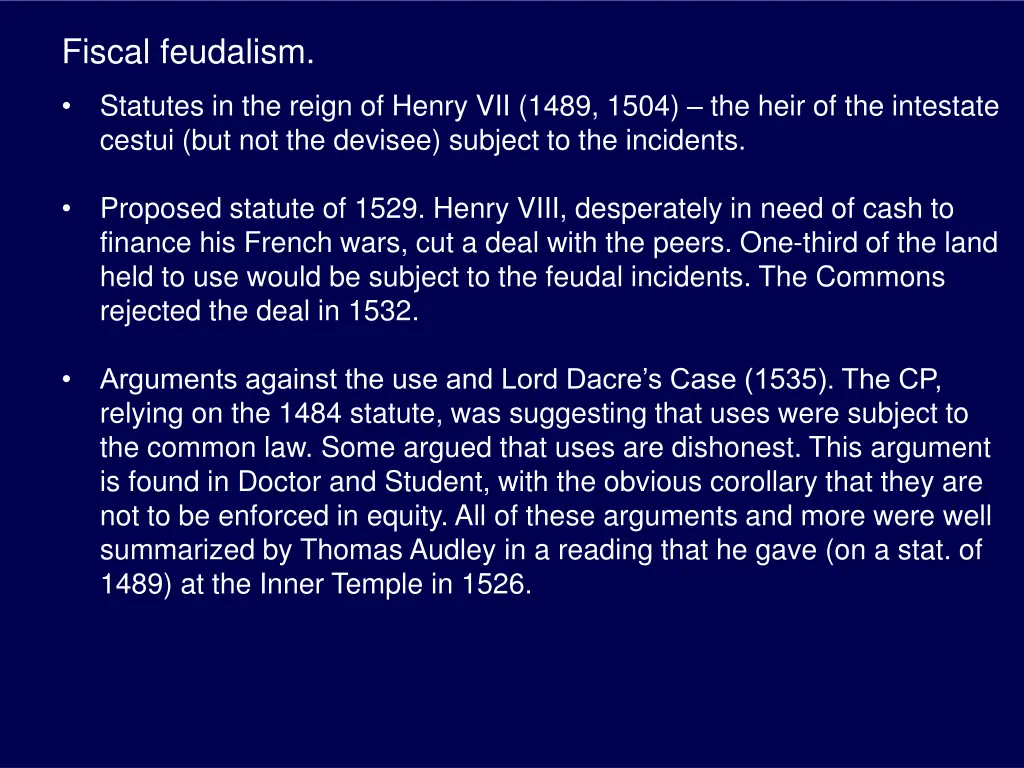 fiscal feudalism