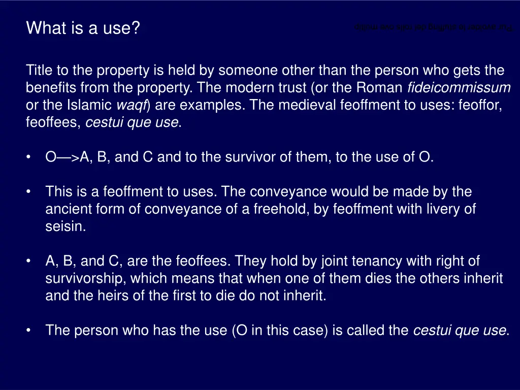 what is a use