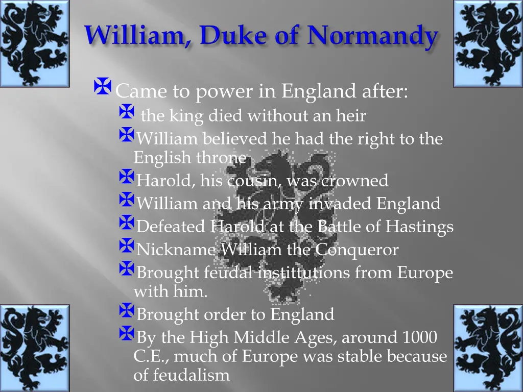 came to power in england after the king died