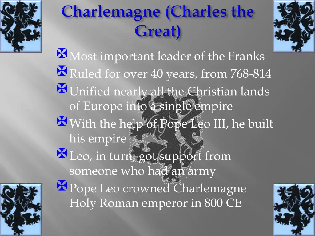 most important leader of the franks ruled