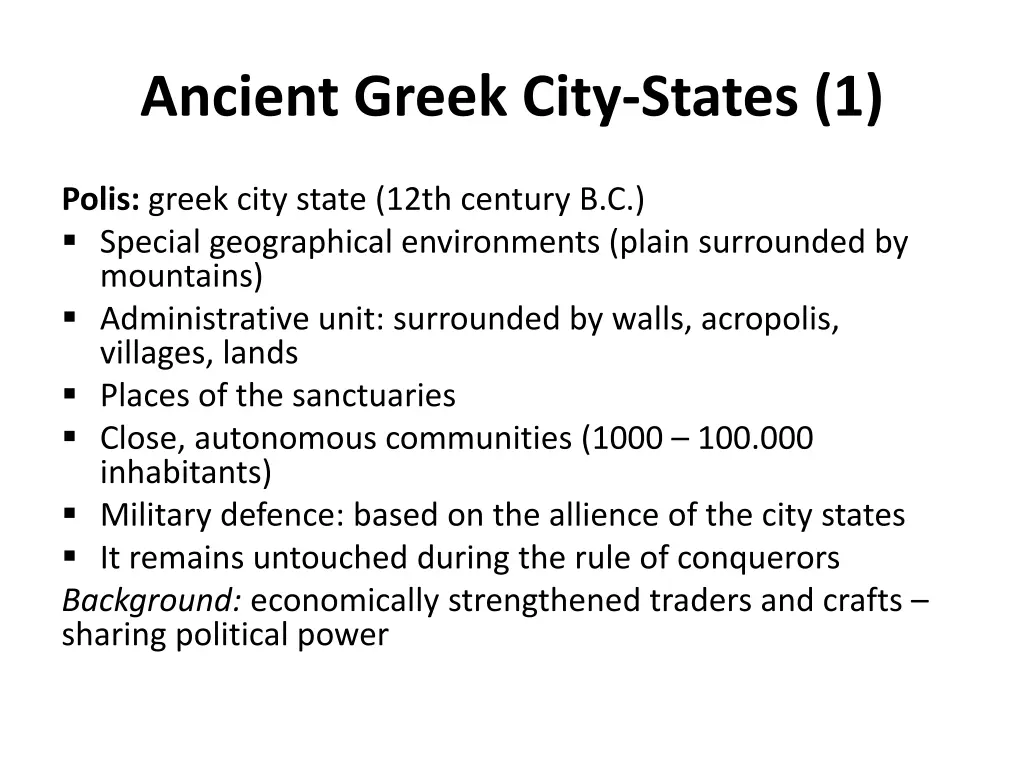 ancient greek city states 1
