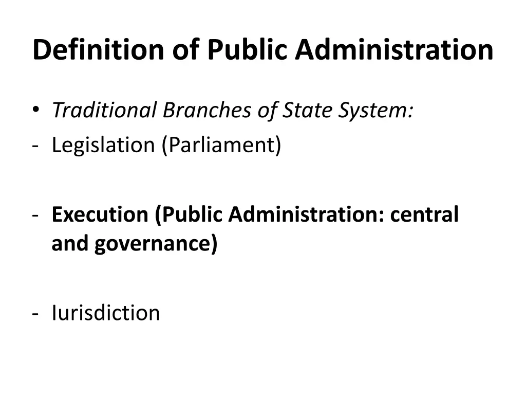 definition of public administration