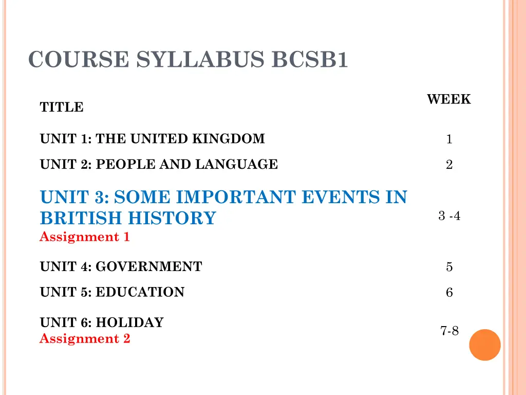 course syllabus bcsb1