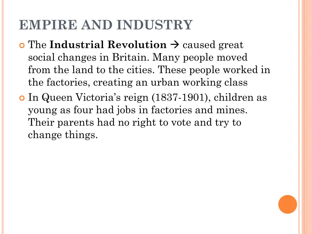 empire and industry