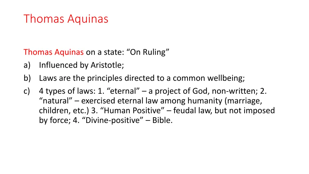 thomas aquinas