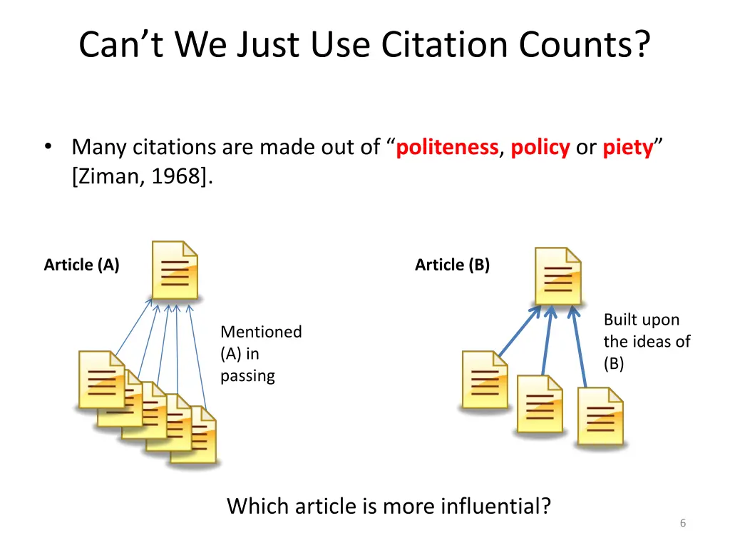 can t we just use citation counts