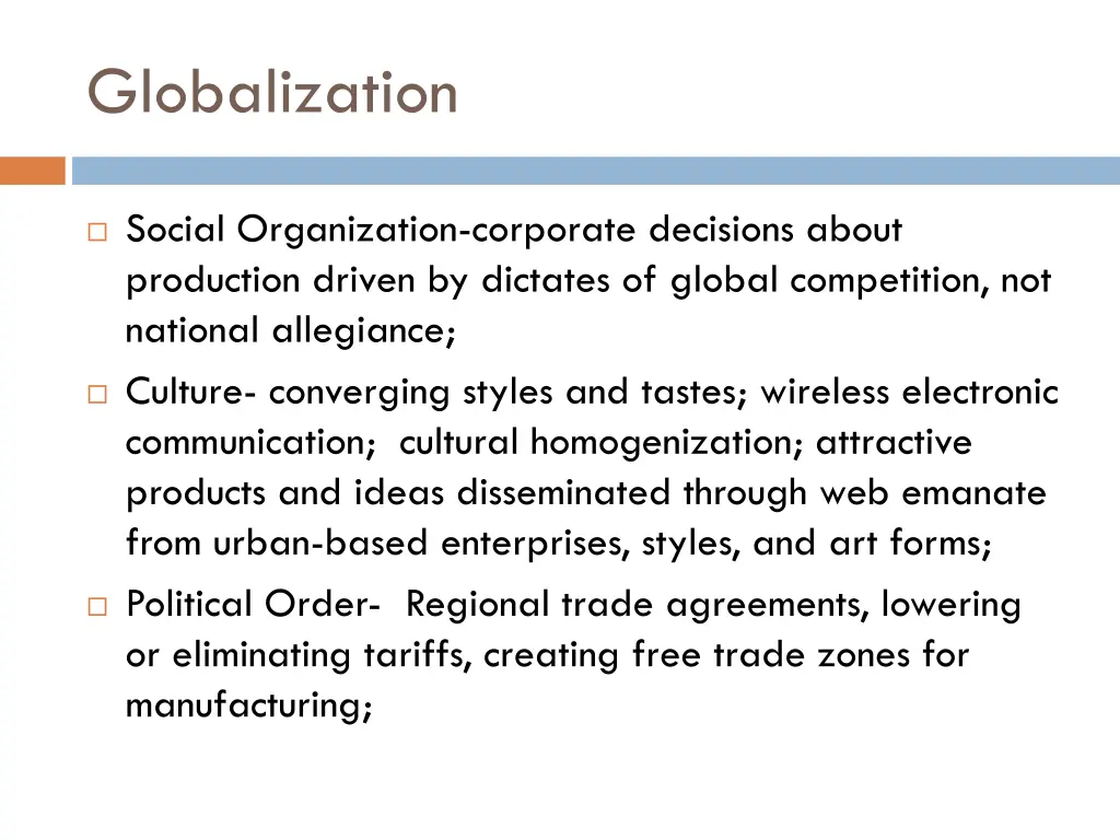 globalization