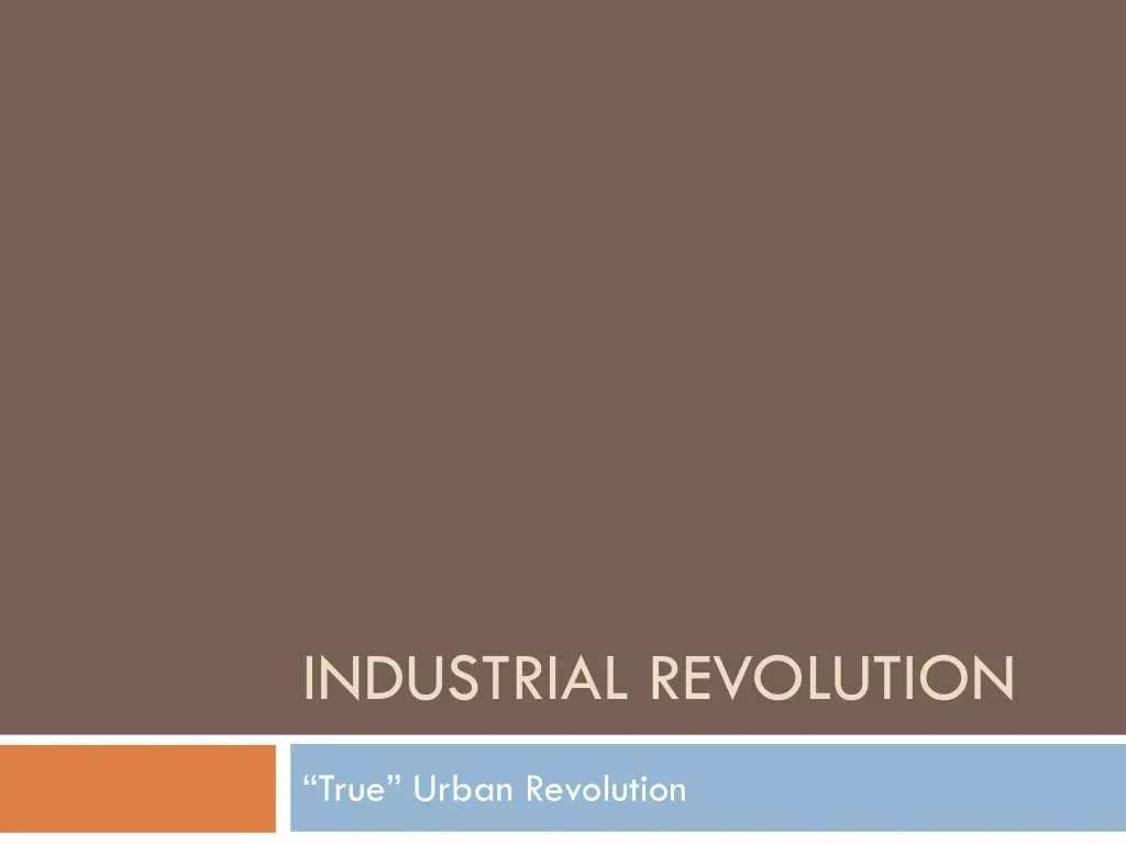industrial revolution
