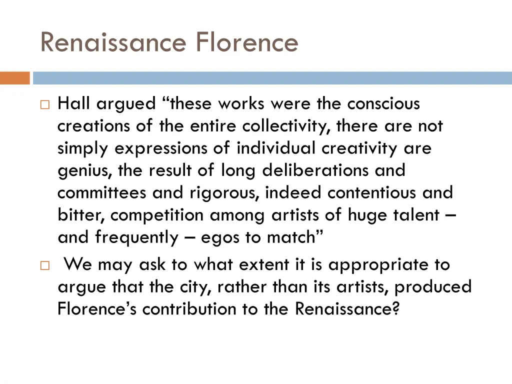 renaissance florence