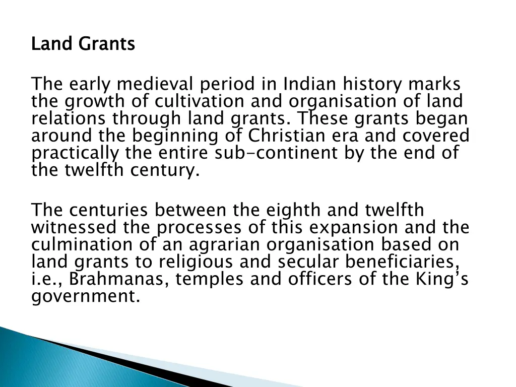 land grants