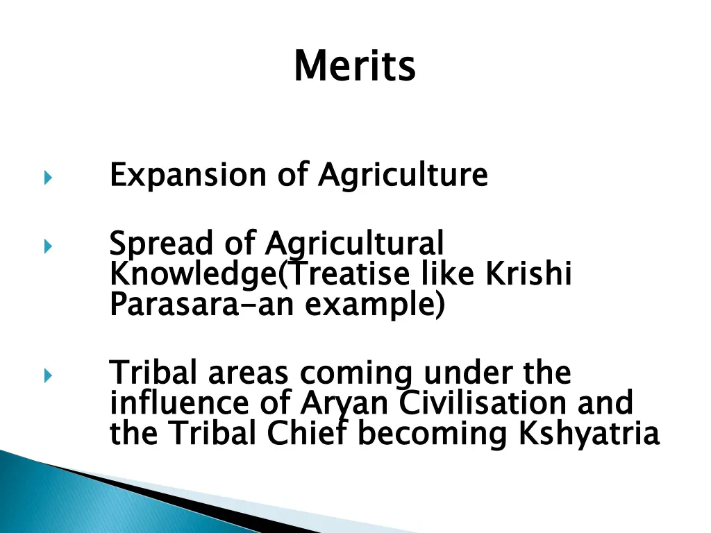 merits