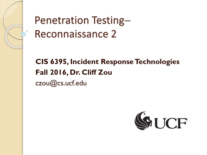 penetration testing reconnaissance 2