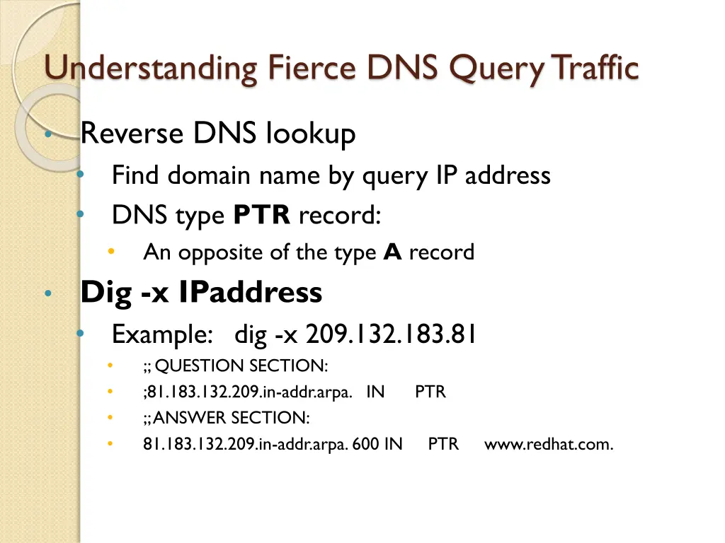 understanding fierce dns query traffic