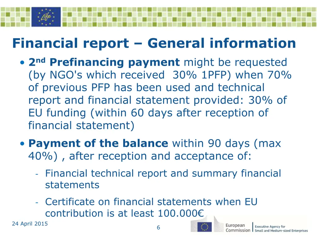 financial report general information