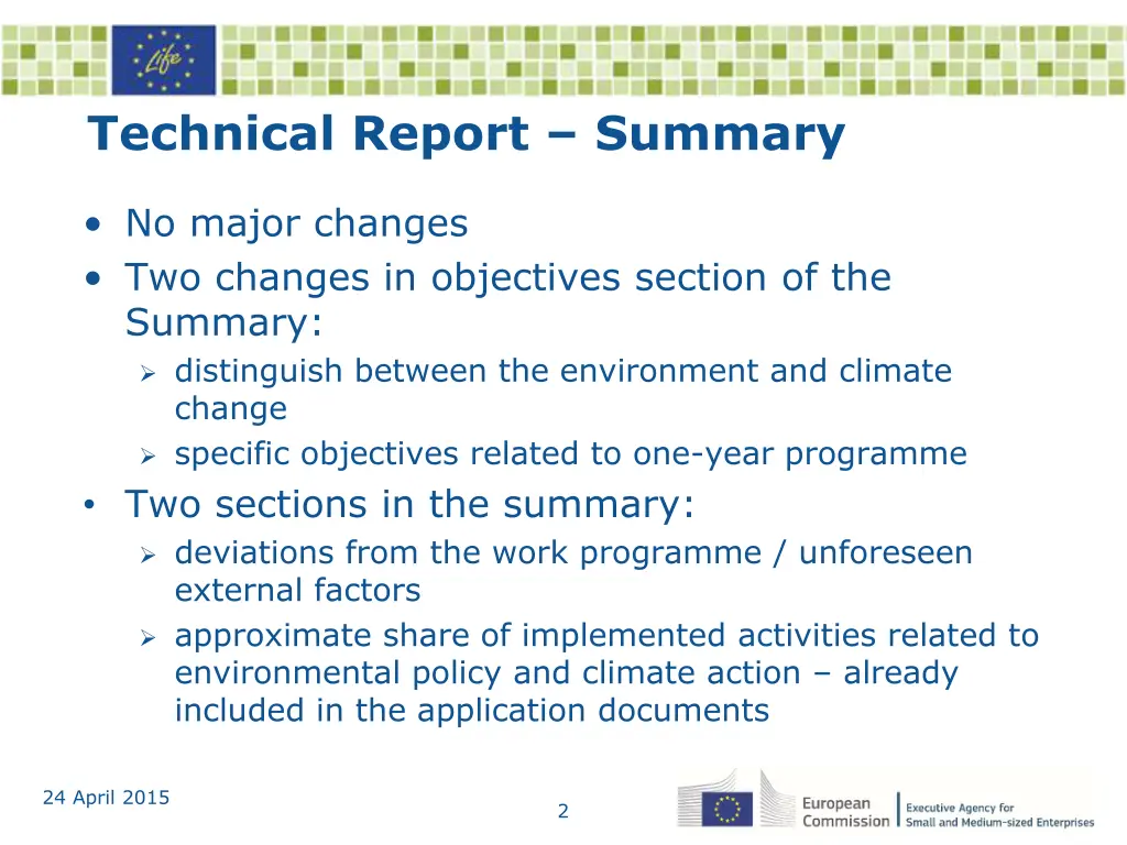 technical report summary