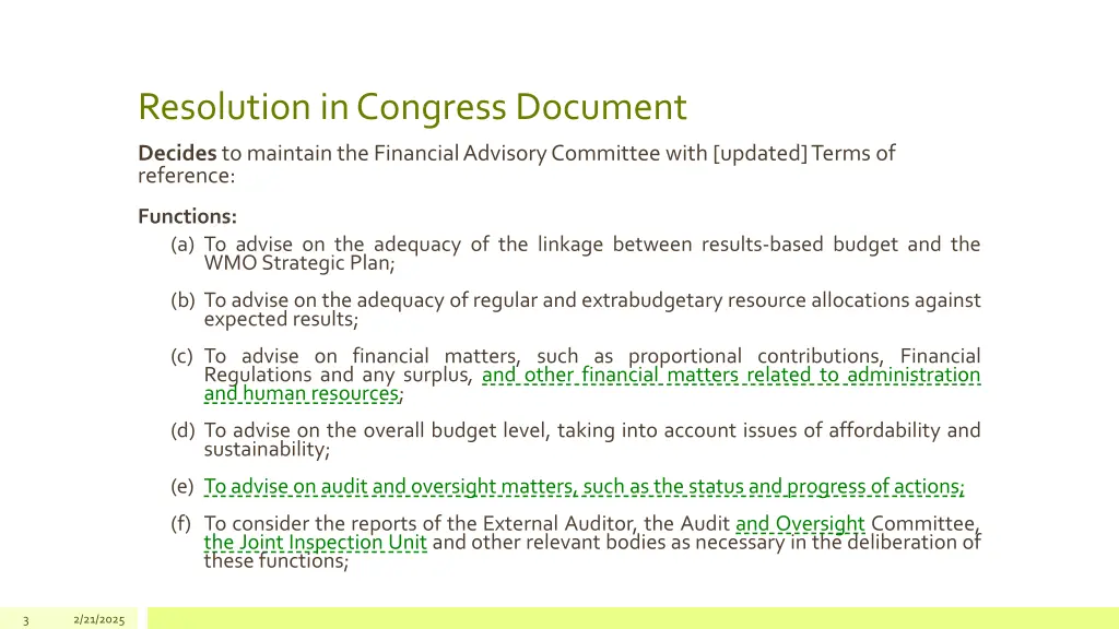 resolution in congress document
