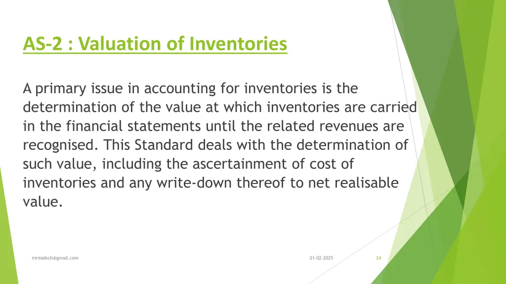 as 2 valuation of inventories