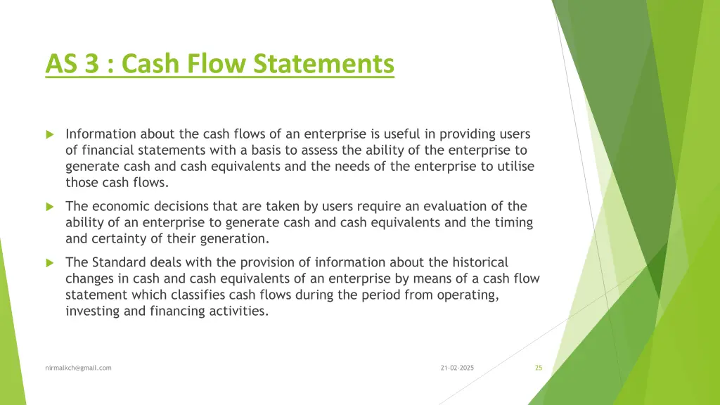 as 3 cash flow statements