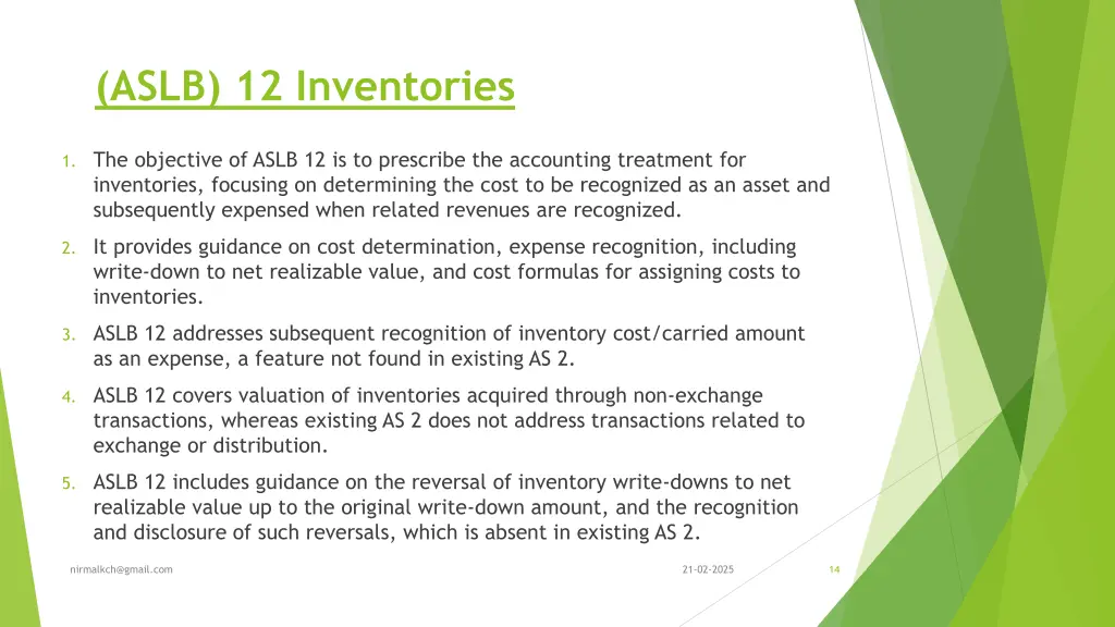 aslb 12 inventories