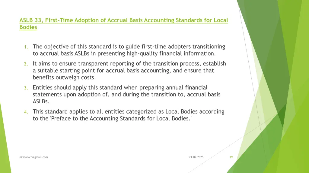 aslb 33 first time adoption of accrual basis