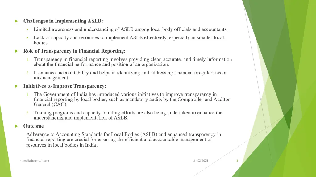 challenges in implementing aslb limited awareness
