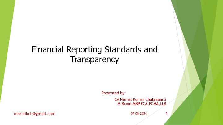 financial reporting standards and transparency