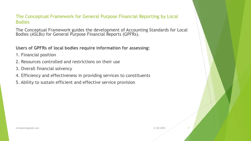 the conceptual framework for general purpose