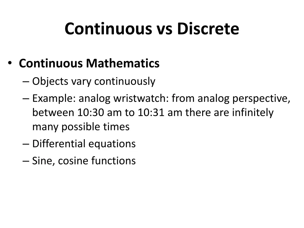 continuous vs discrete