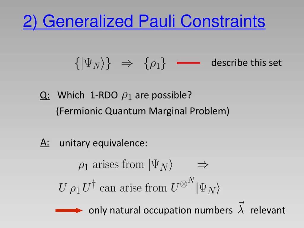 2 generalized pauli constraints