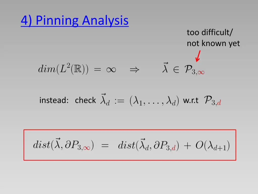 4 pinning analysis