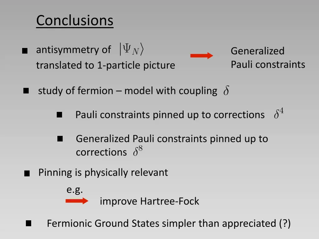 conclusions