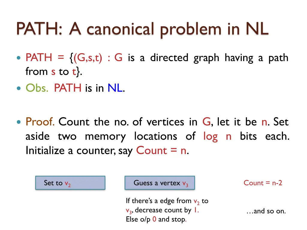 path a canonical problem in nl 4